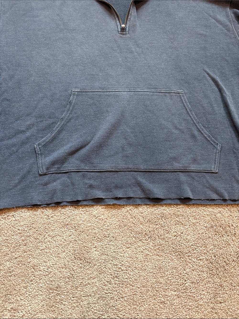 Half-Zip Pullover Sweater - Washed Blue - Picture 3 of 6
